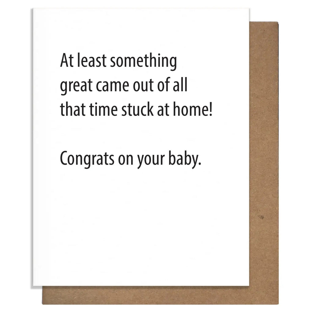 Stuck At Home New Baby Card