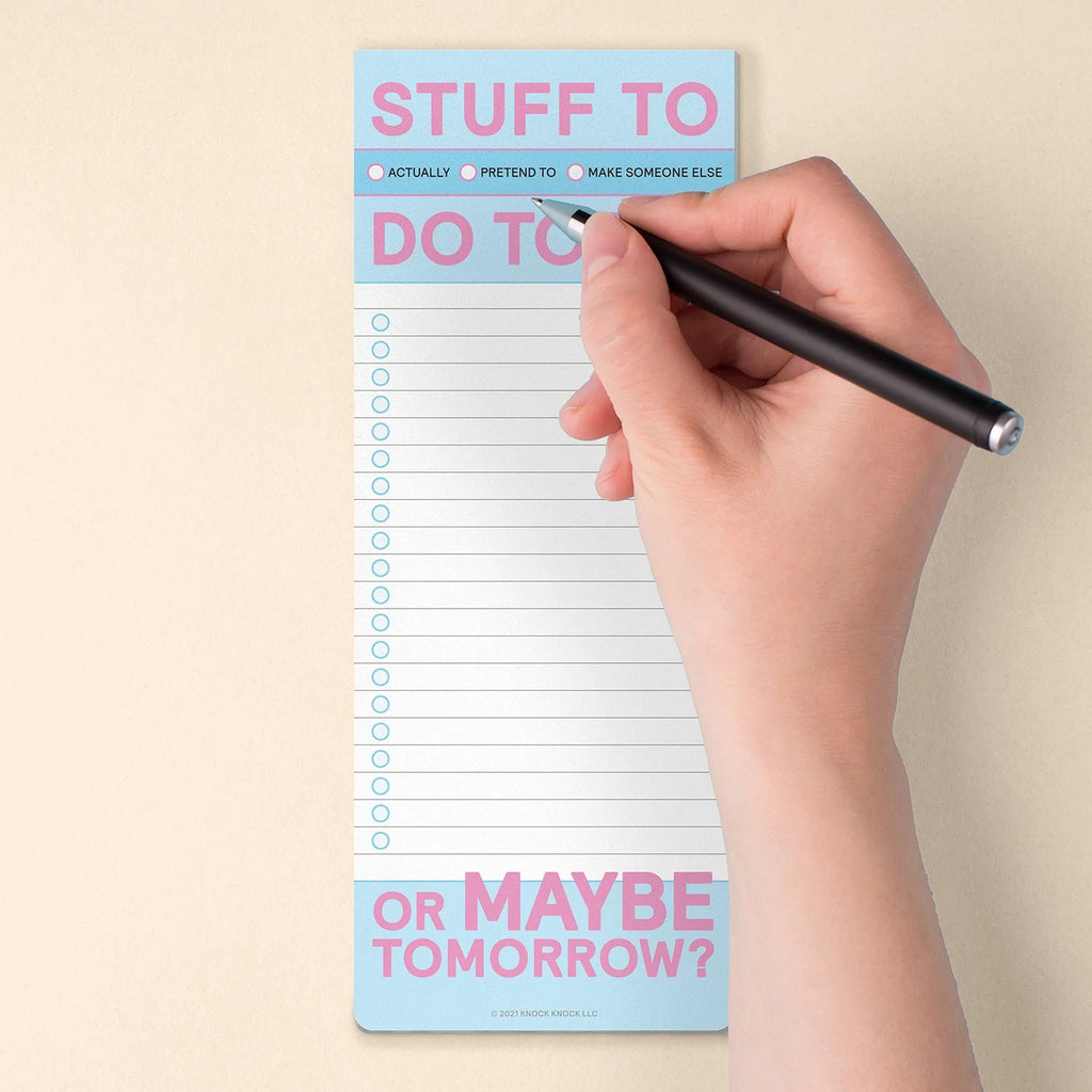 Stuff To Do Today Make-a-List Pad Lifestyle