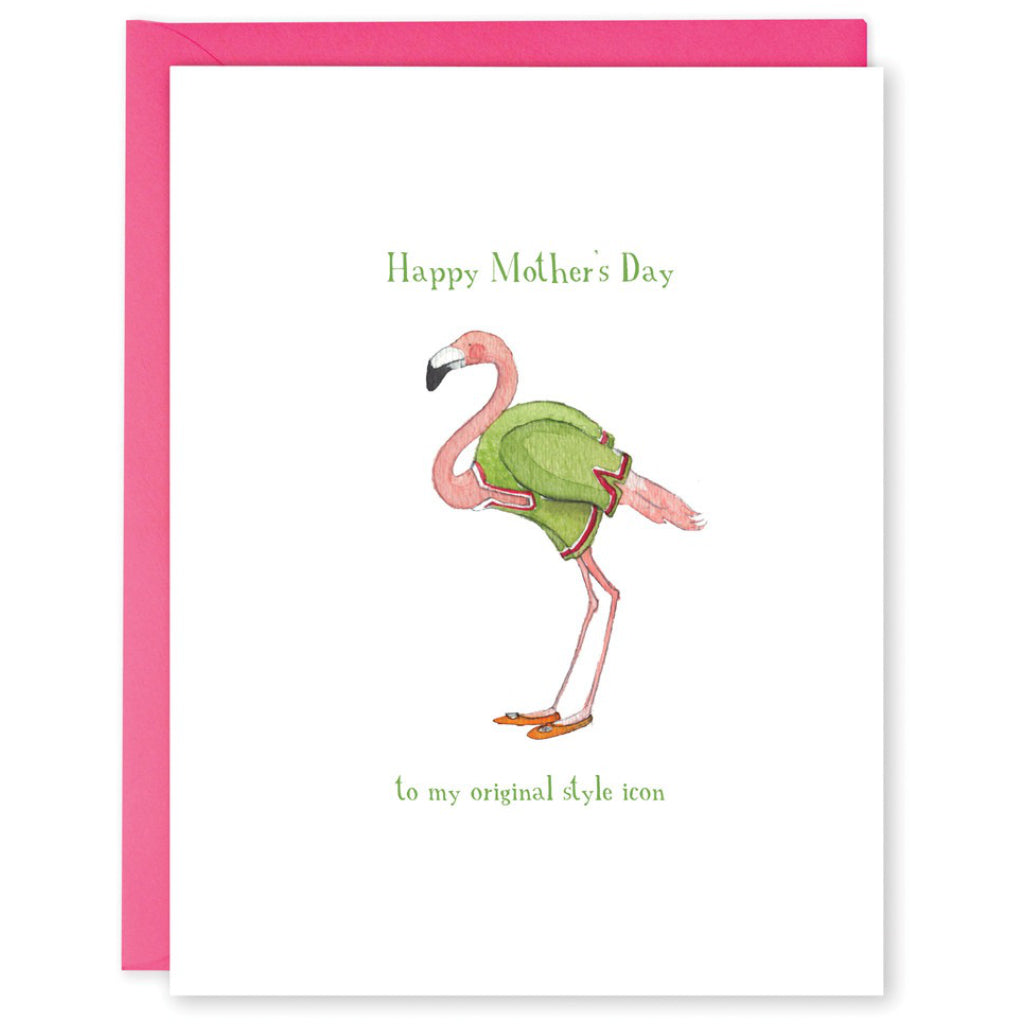 Style Icon Flamingo Mom Card