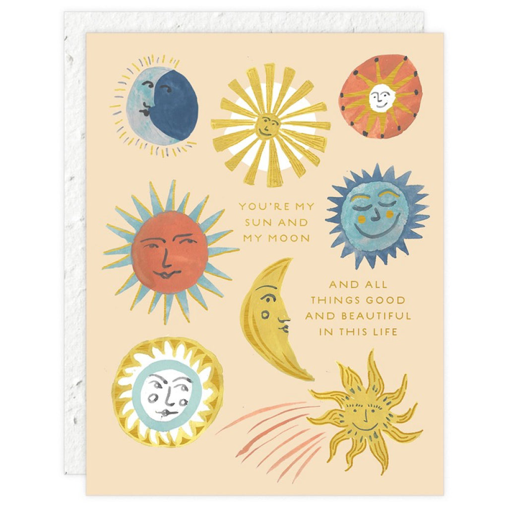 Sun and Moon Plantable Love Card.