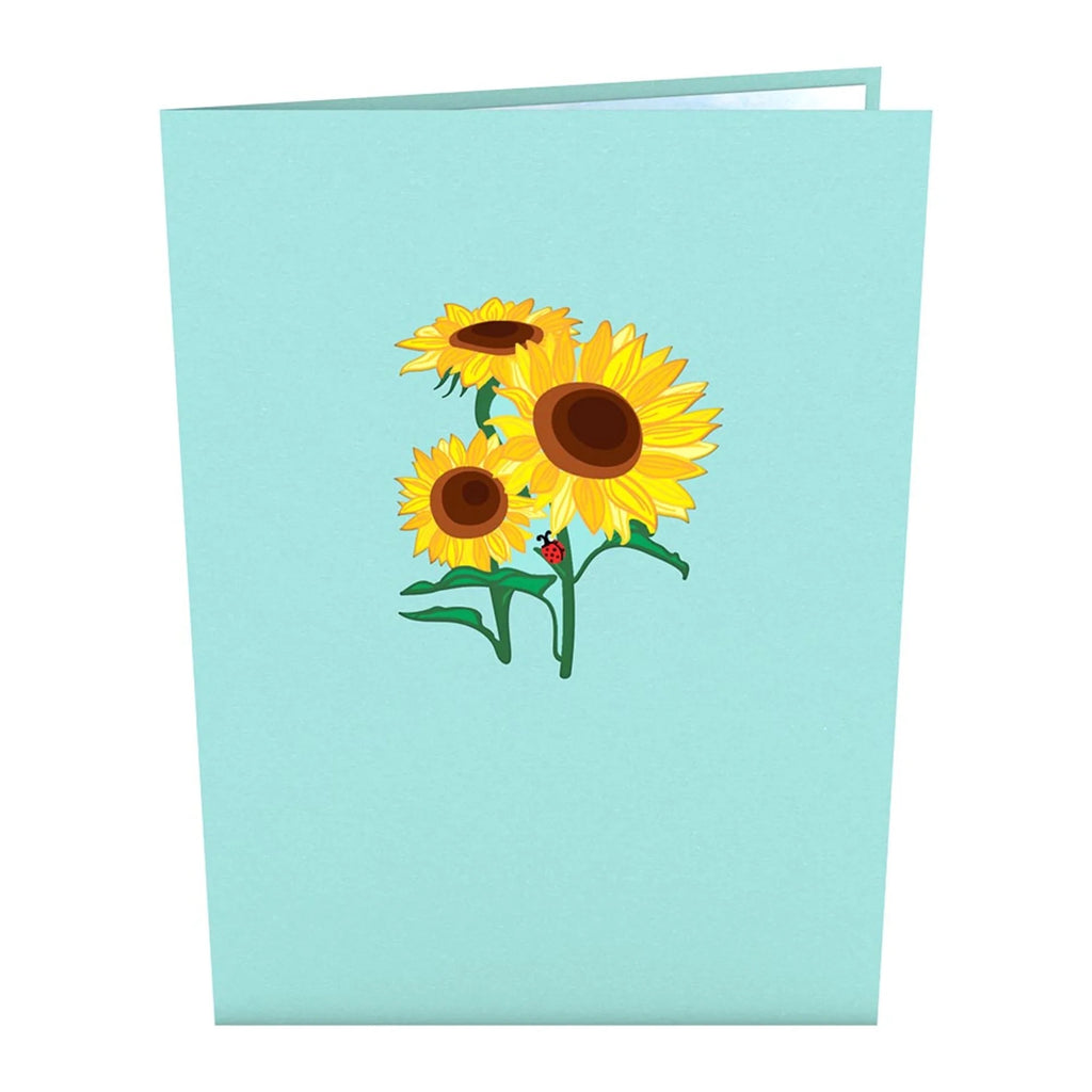 Sunflower Bloom 3D Pop Up Card Front