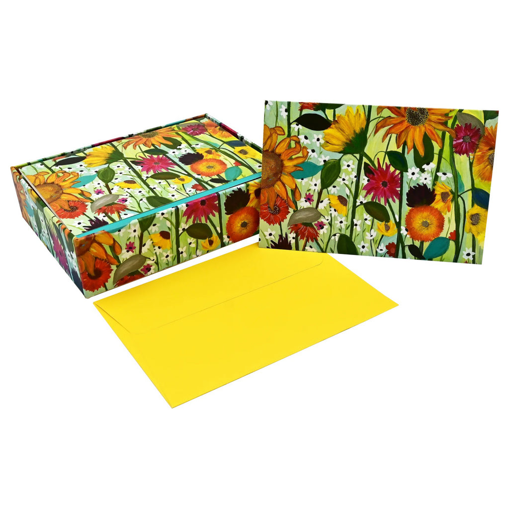 Sunflower Dreams Boxed Notecards packaging.