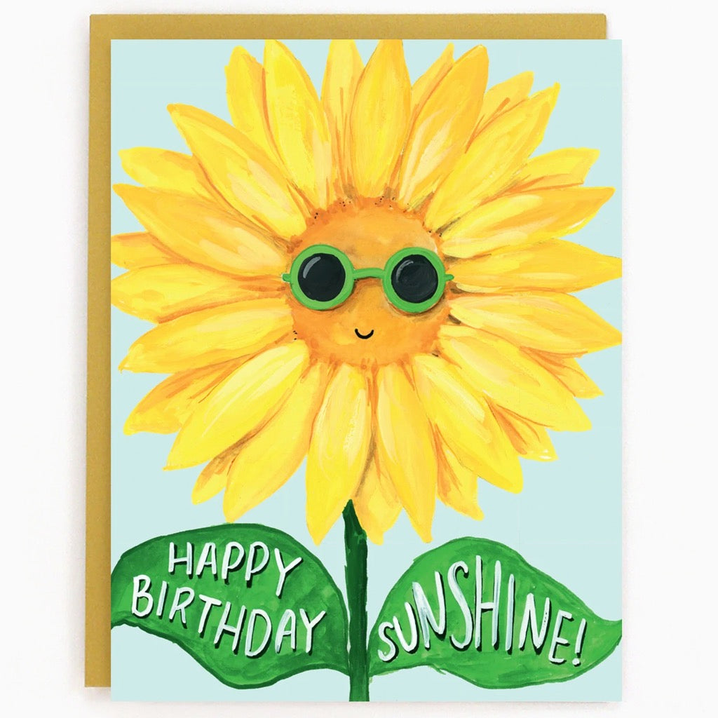 Sunflower Happy Birthday Sunshine Card