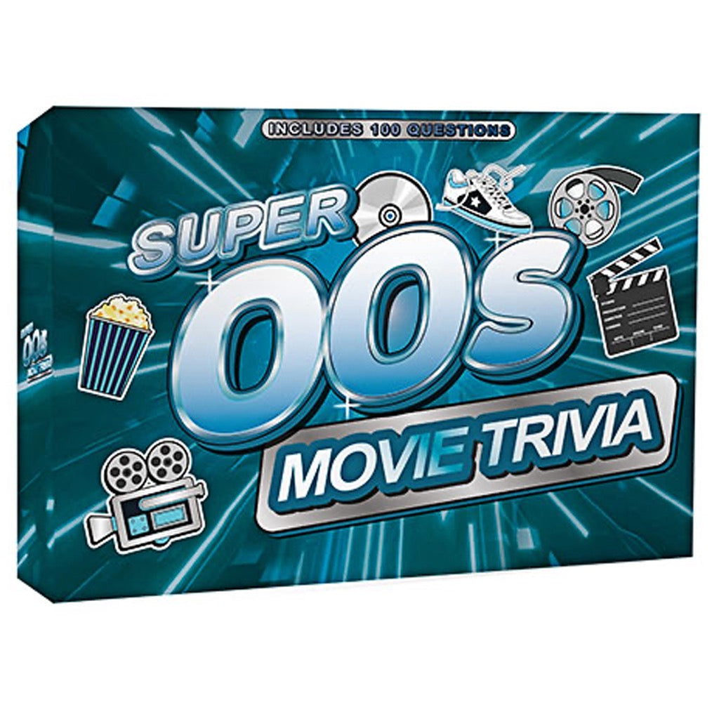 Super 00's Movie Trivia packaging.