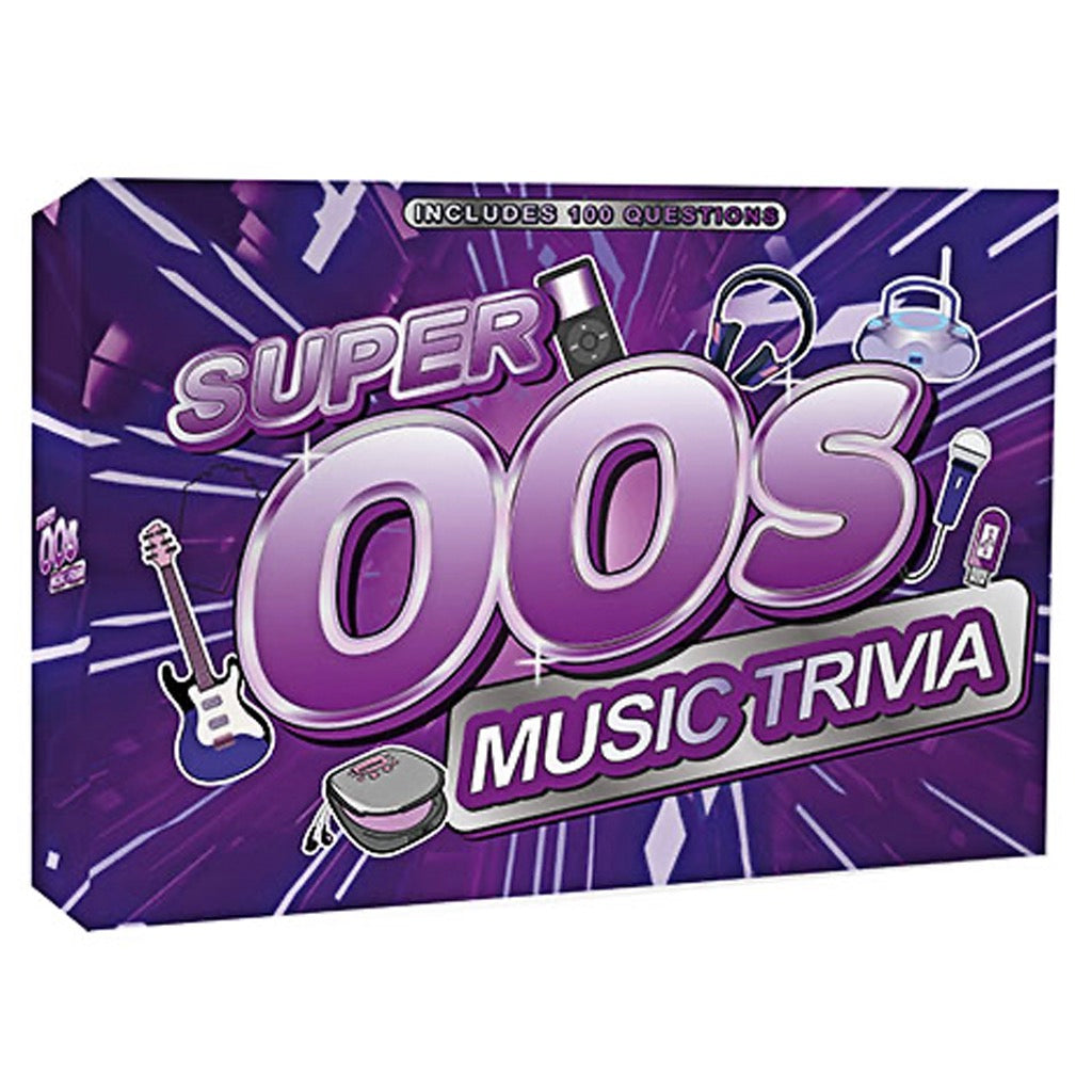 Super 00s Music Trivia packaging.