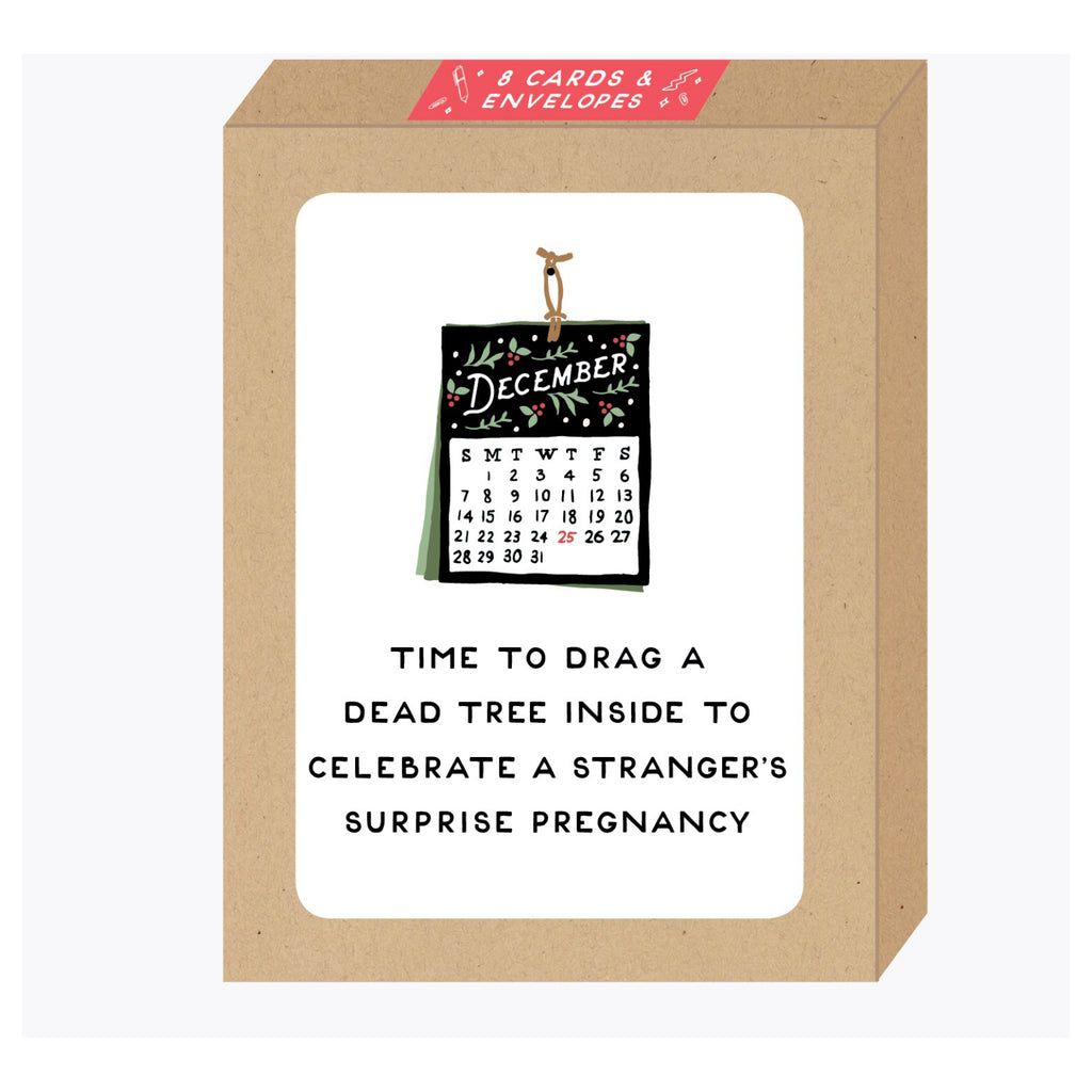 Surprise Pregnancy Boxed Holiday Cards