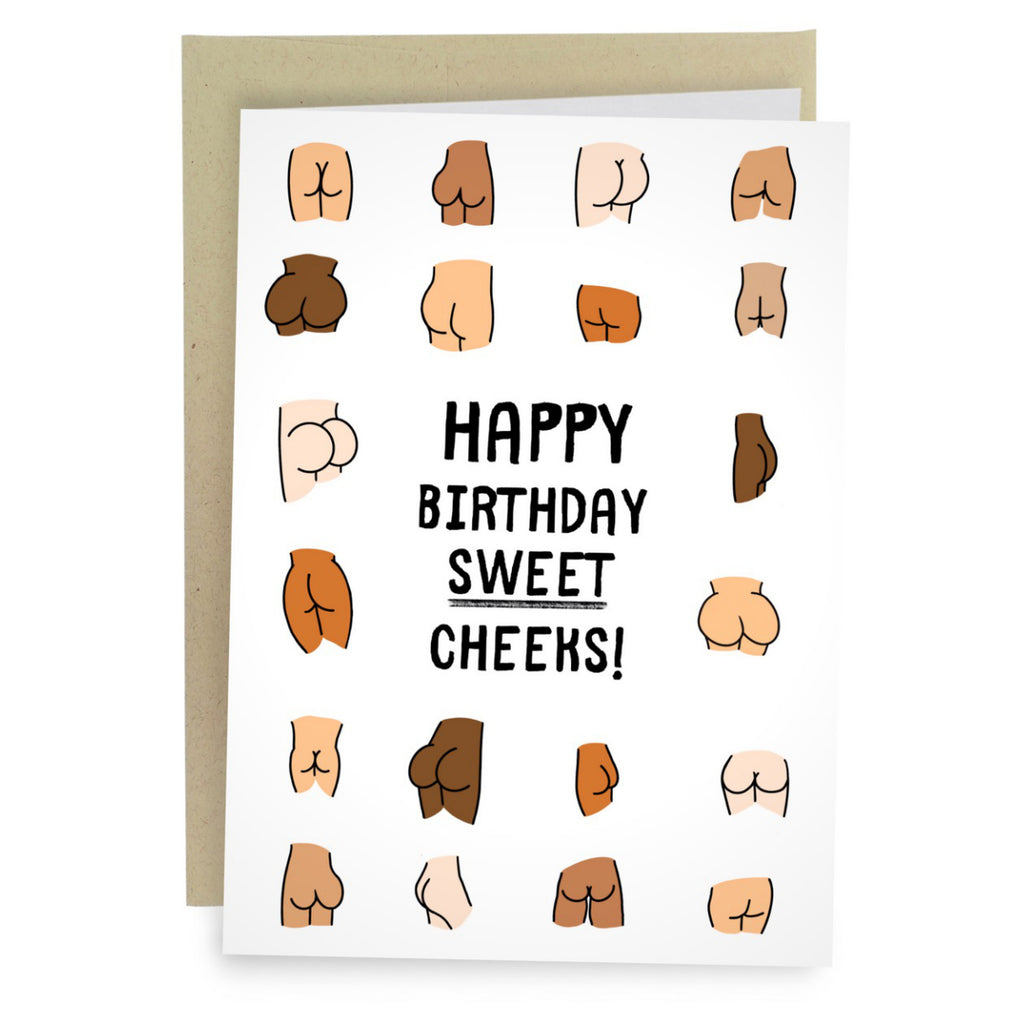 Sweet Cheeks Birthday Bums Card