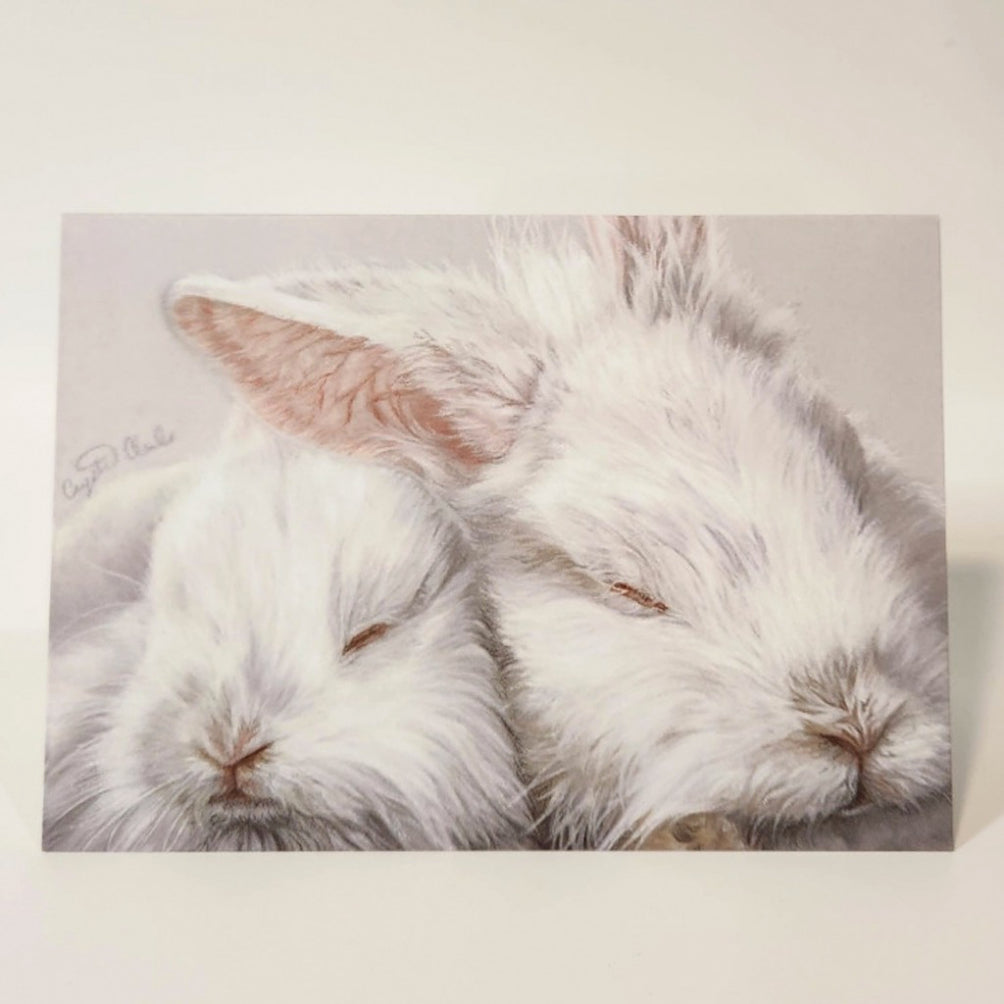 'Sweet Dreams' Sleeping Bunnies Card.