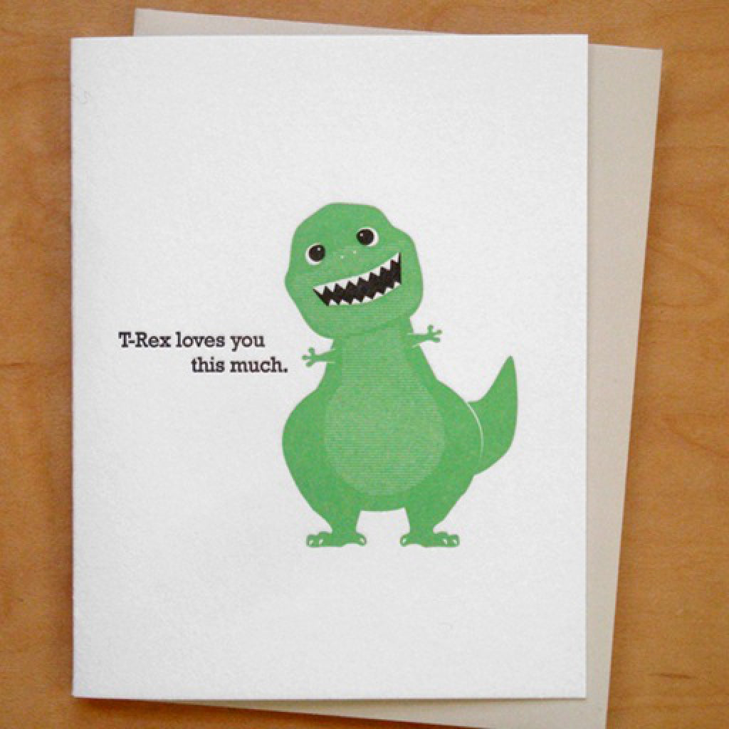 T-Rex Loves This Much Card
