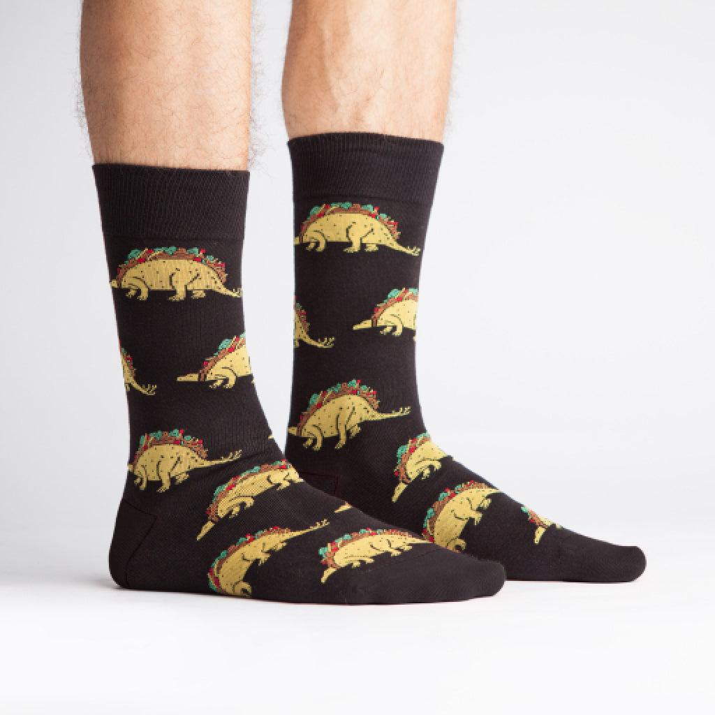 Tacosaurus Mens Crew Socks side