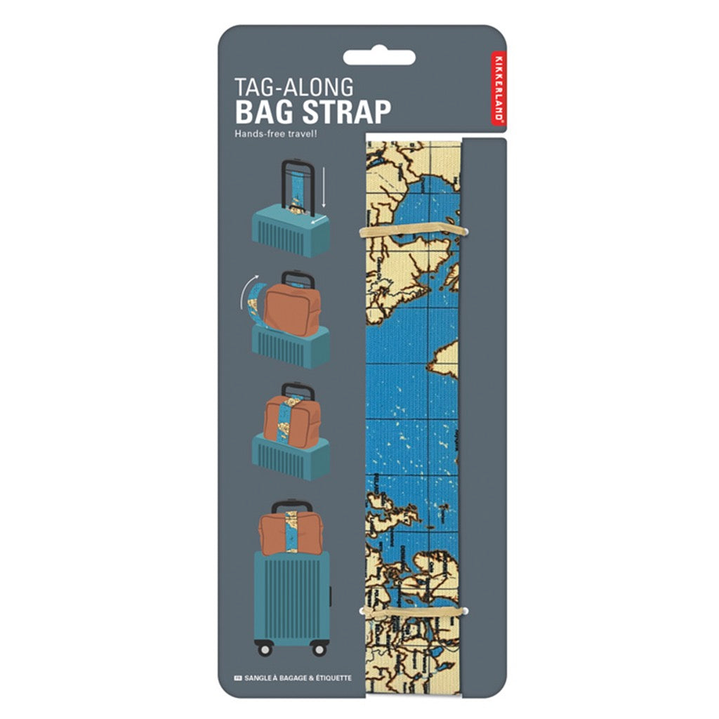 Tag-Along Bag Strap packaging.