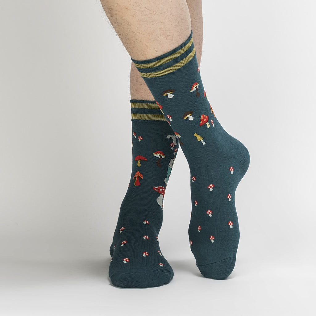 Take A Trip Men's Crew Socks front view.