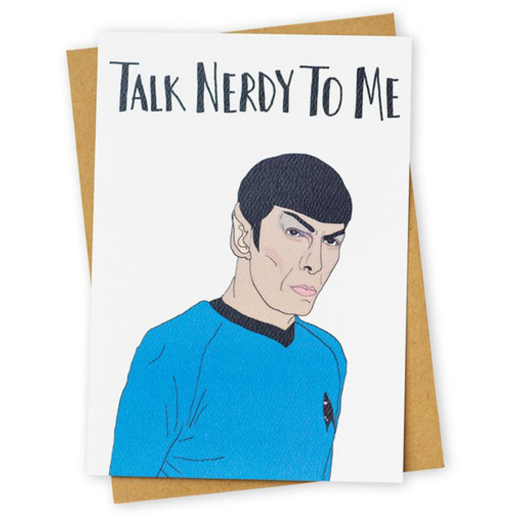 Talk Nerdy Spock Card