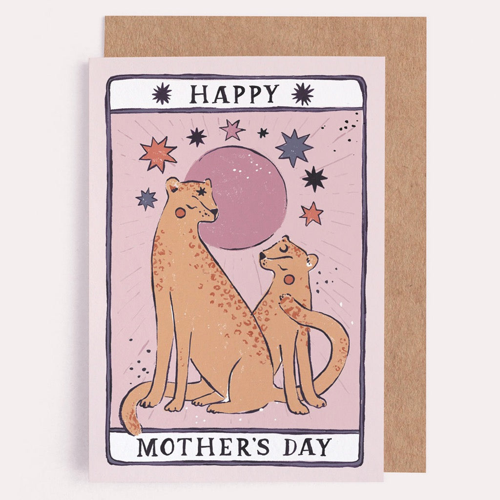 Tarot Leopard Mother's Day Card.