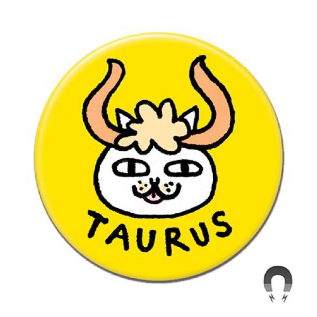 Taurus Catstrology Round Magnet