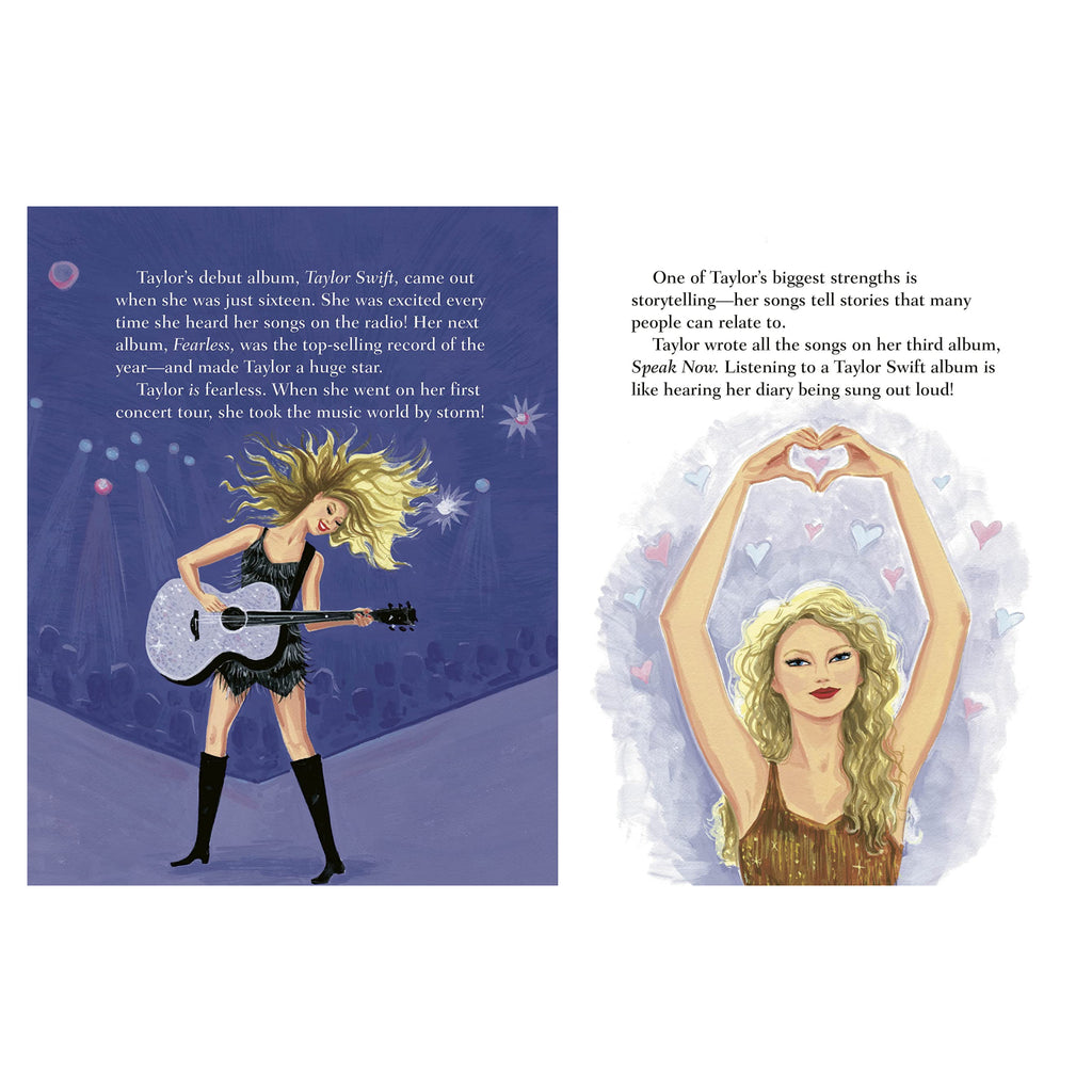 Taylor Swift: A Little Golden Book Biography inside spread 2.