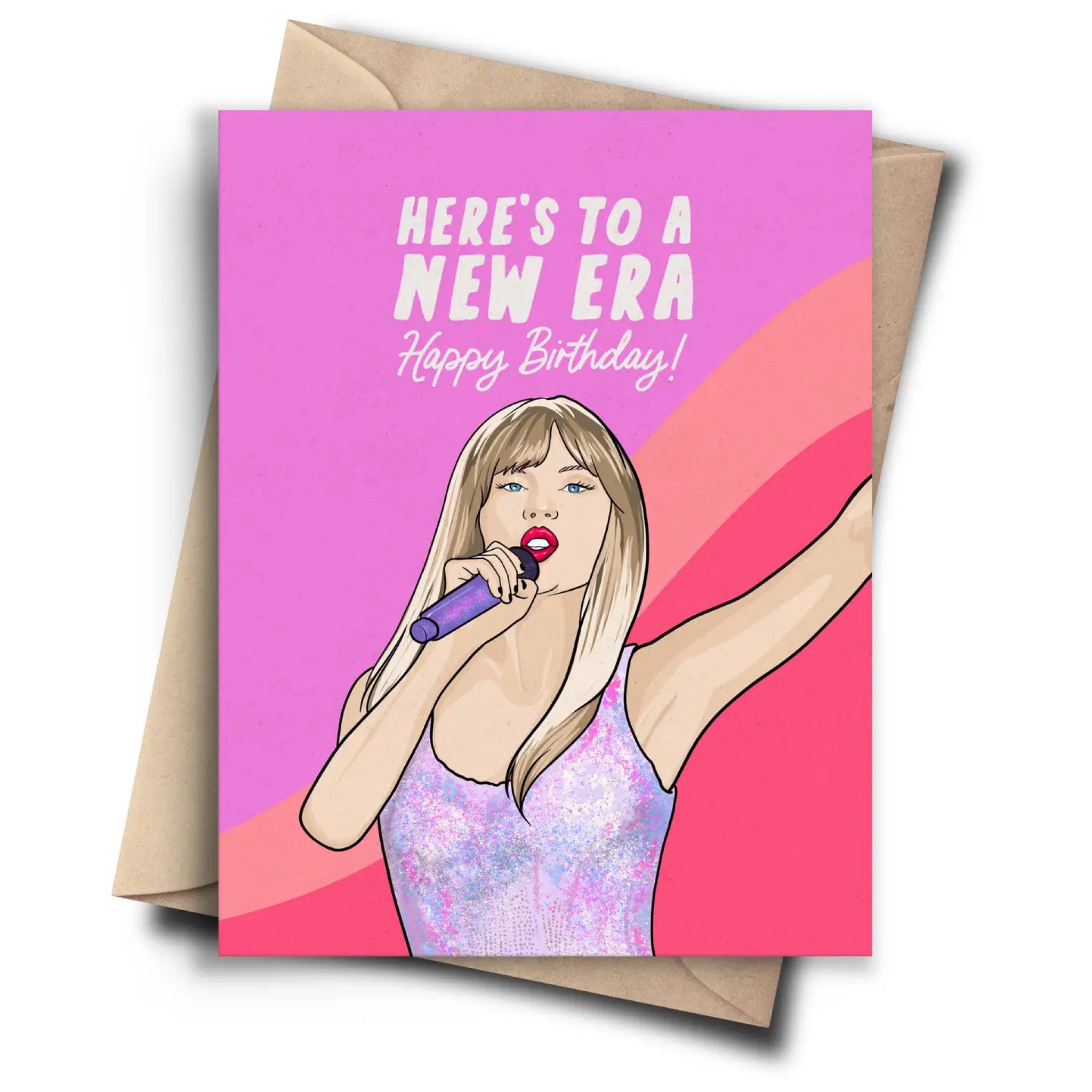 Taylor Swift Birthday Era Card Pop Cult Paper Outer Layer