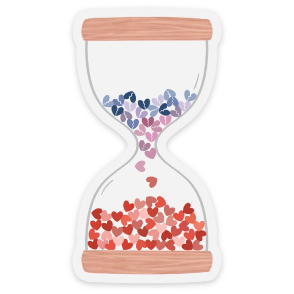 Taylor Swift Inspired Clear Love Hourglass Sticker.