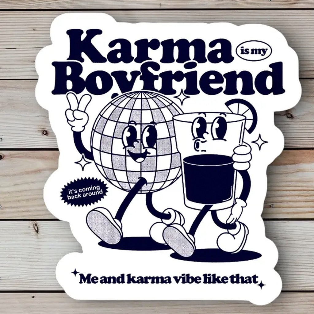 Taylor Swift Karma is My Boyfriend Sticker.