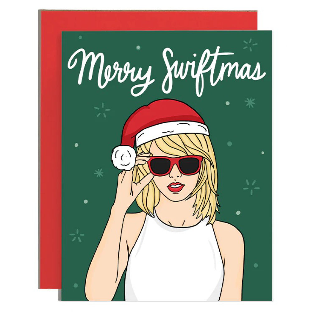 Taylor Swift Merry Swiftmas Holiday Card.