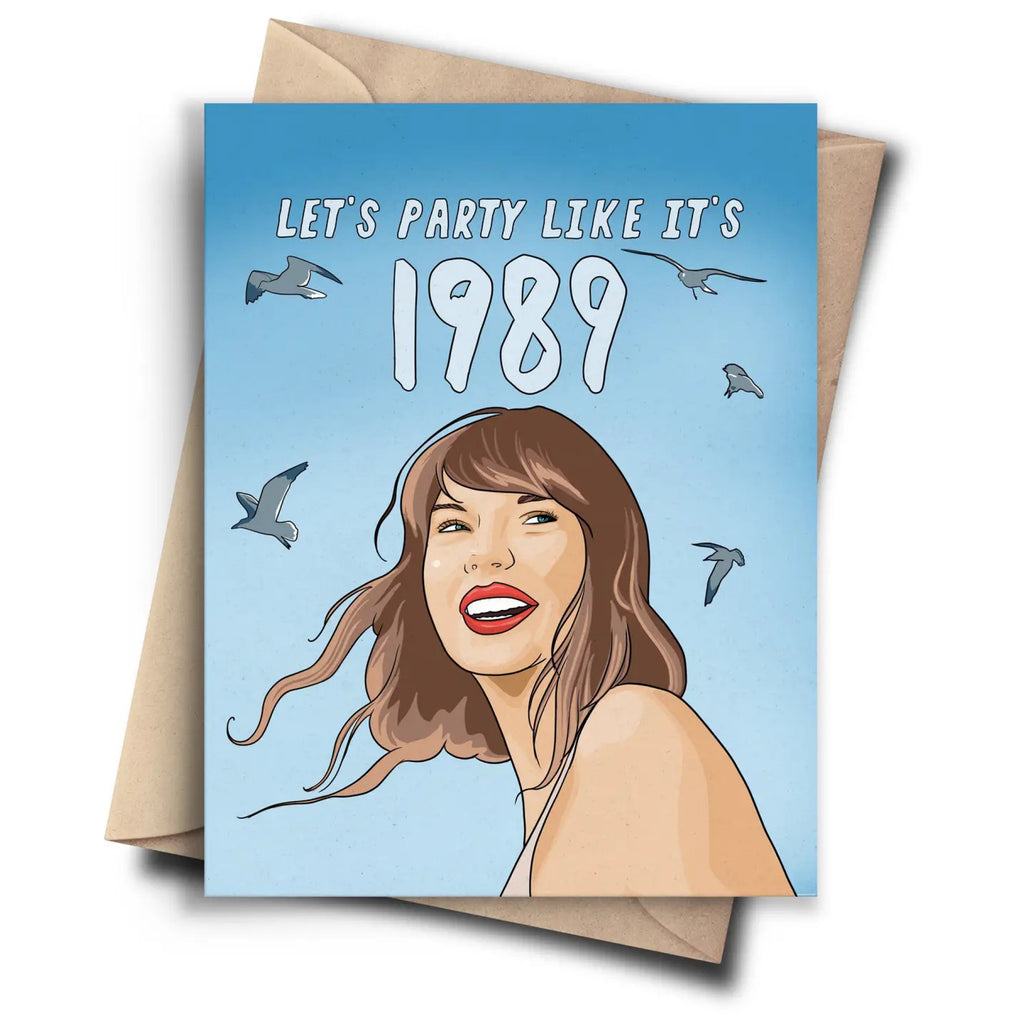 Taylor Swift Party Like It's 1989 Card.