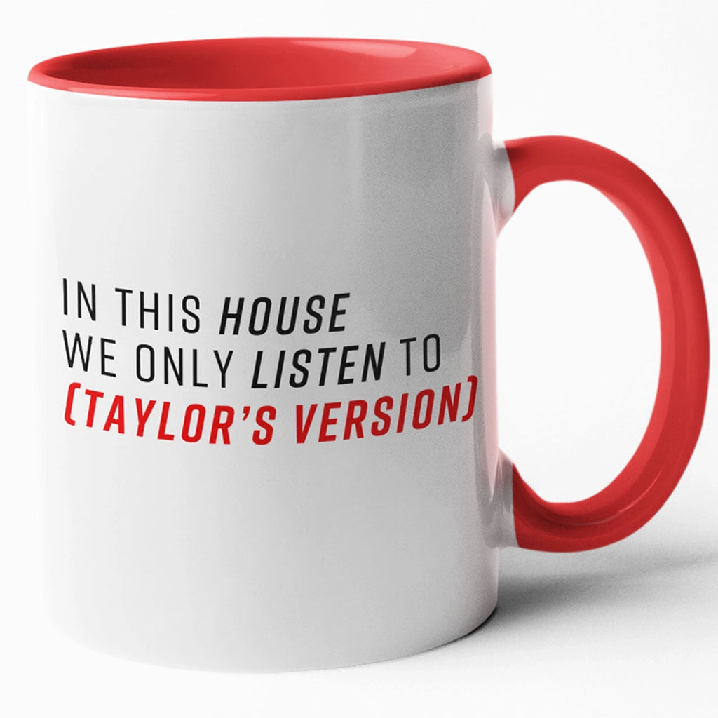 Taylor's Version Coffee Mug (red - white).