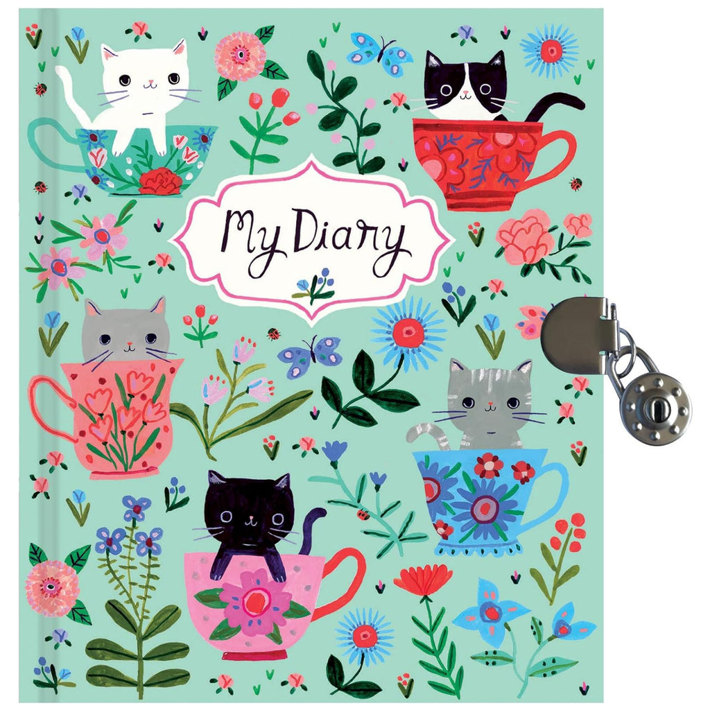 Teacup Kittens Locked Diary.