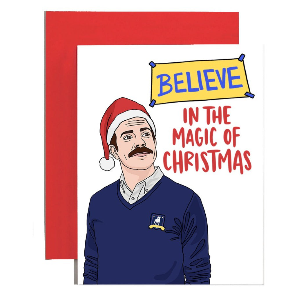 Ted Lasso Believe In Christmas Magic Card