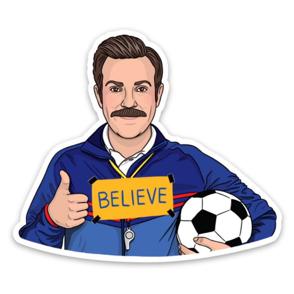 Ted Lasso Thumbs Up Believe Sticker