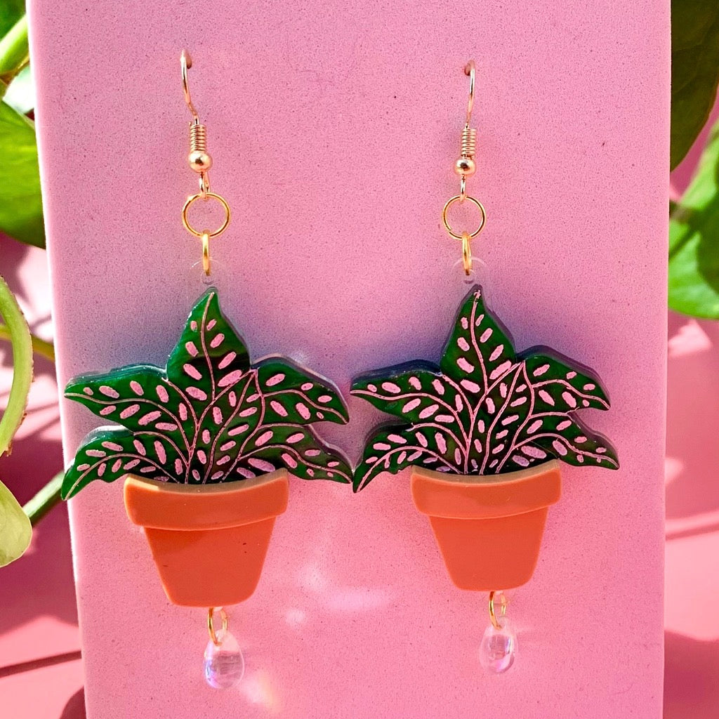 pot plant earrings Terracotta Plants Earrings