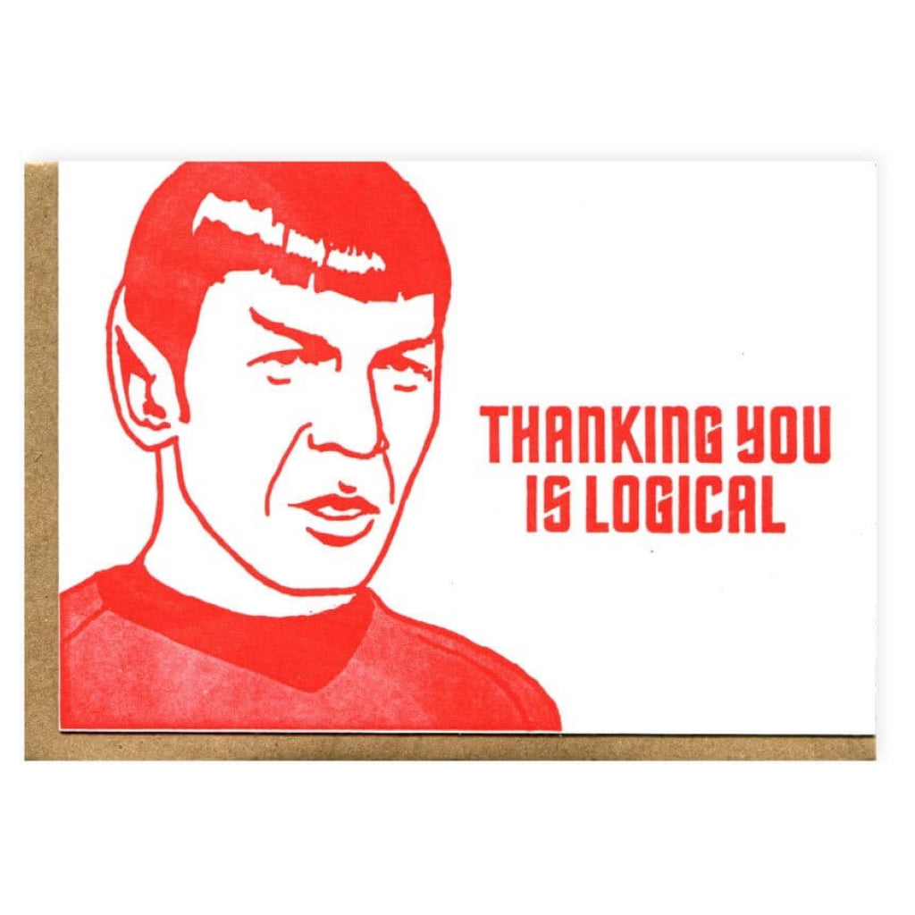 Thanking Is Logical Spock Card