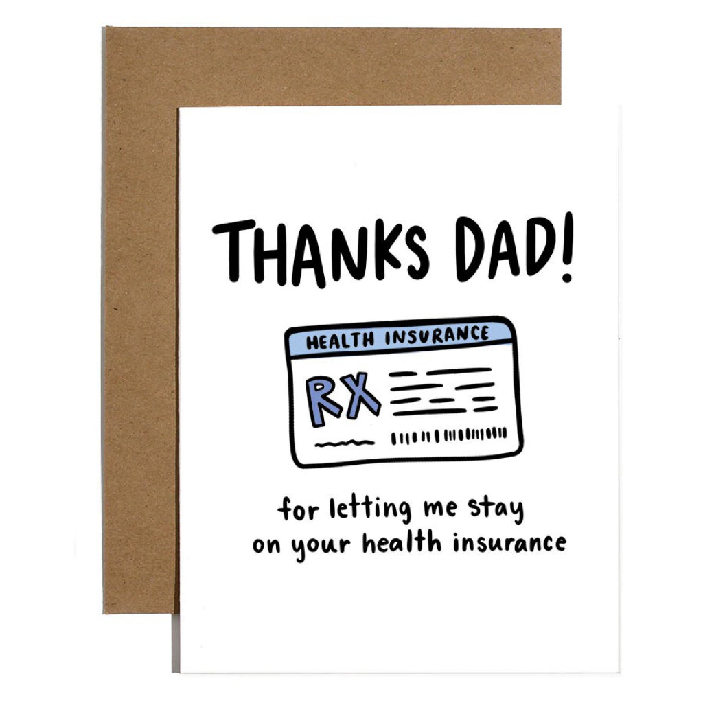 Thanks Dad Health Insurance Card