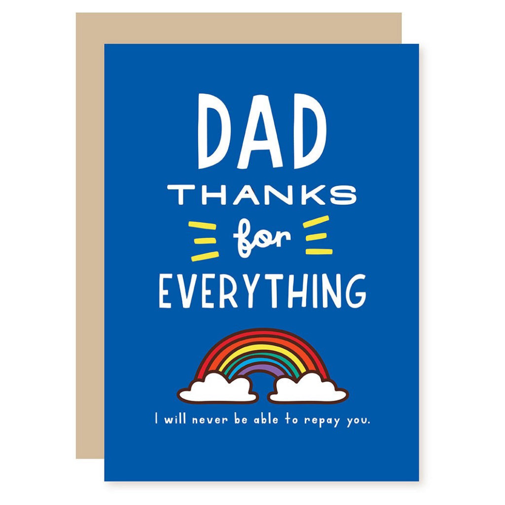 Thanks For Everything Dad Card