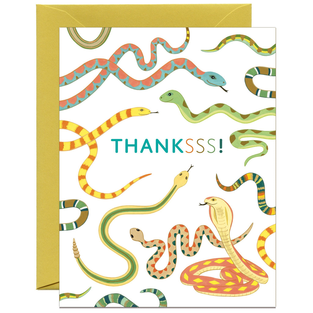 Thanksss Snakes Card.