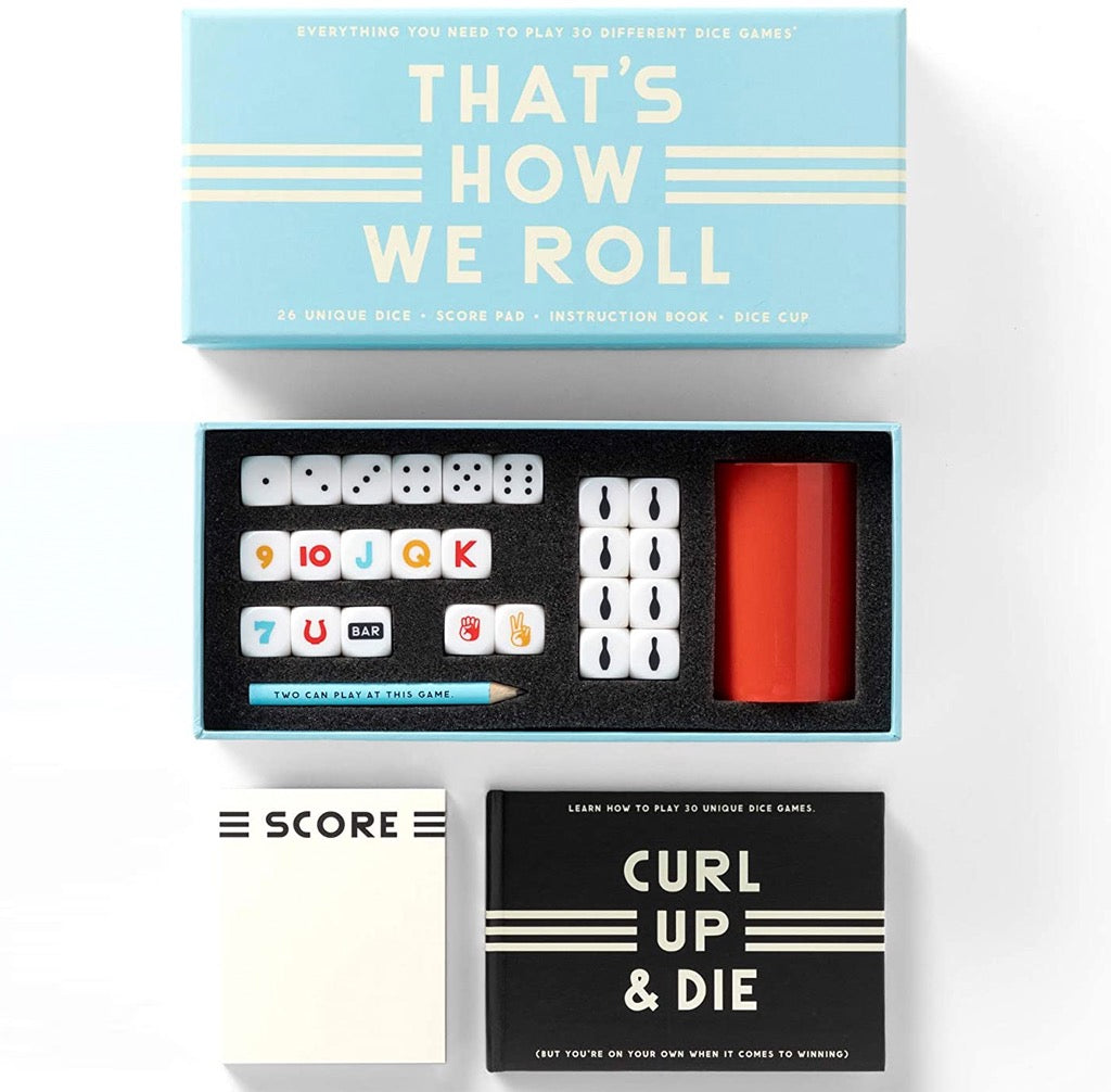 Thats How We Roll Dice Game Set Contents