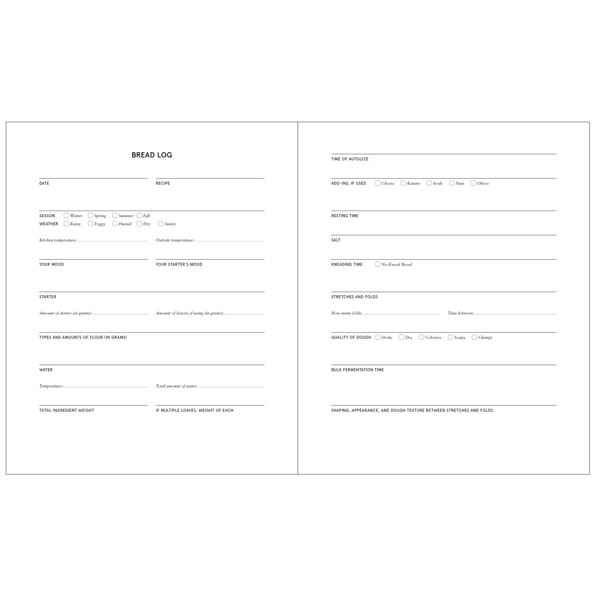 Cornbread Notebook The Bread Baker's Notebook | Chronicle Books – Outer Layer