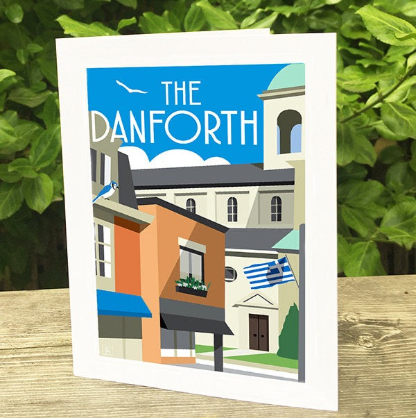 The Danforth Toronto Greeting Card