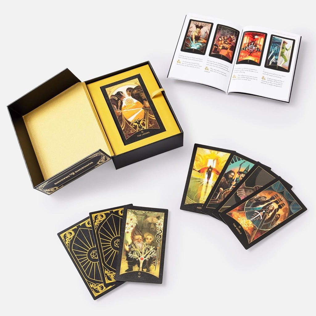 The Dungeons & Dragons Tarot Deck open box.