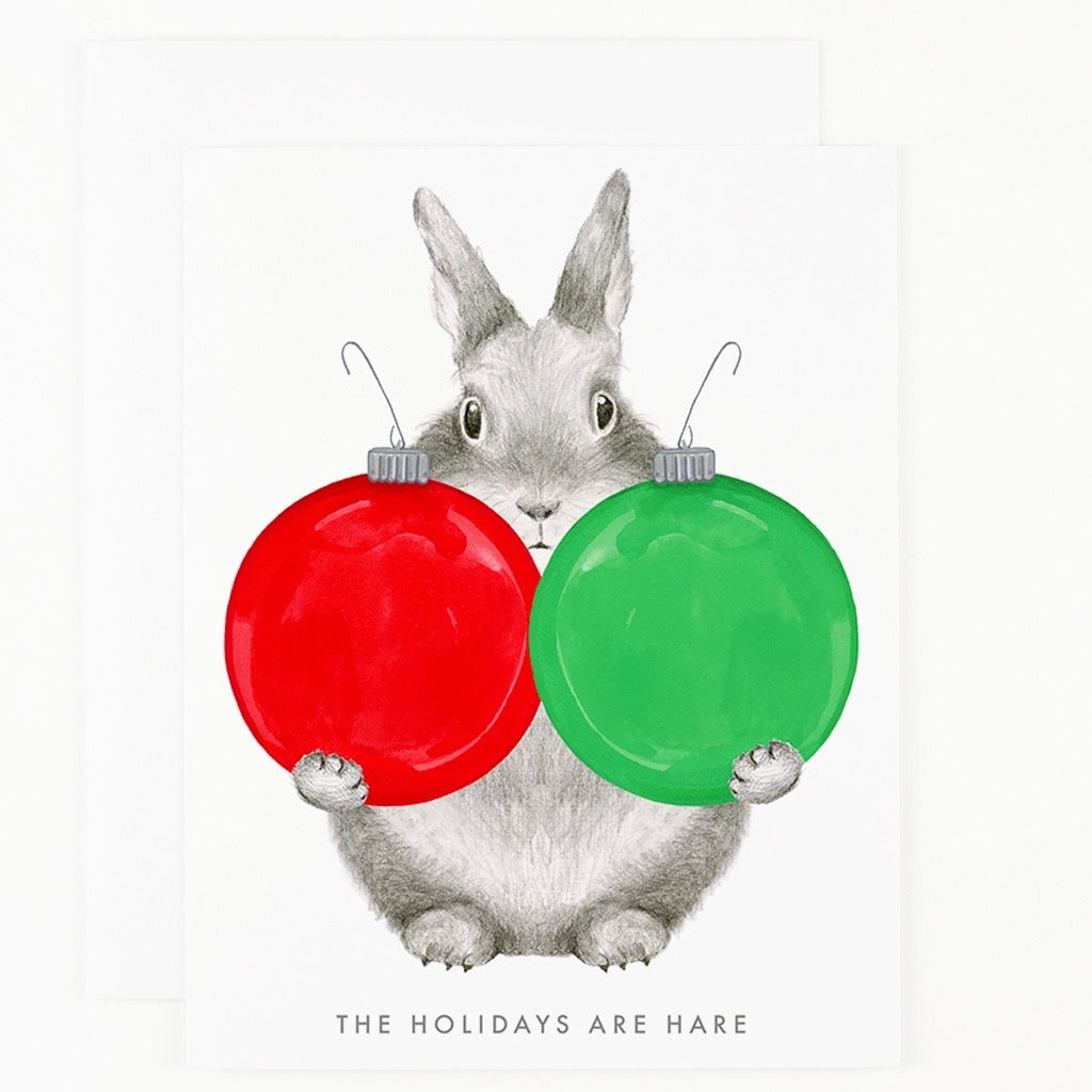 The Holidays are Hare Card.