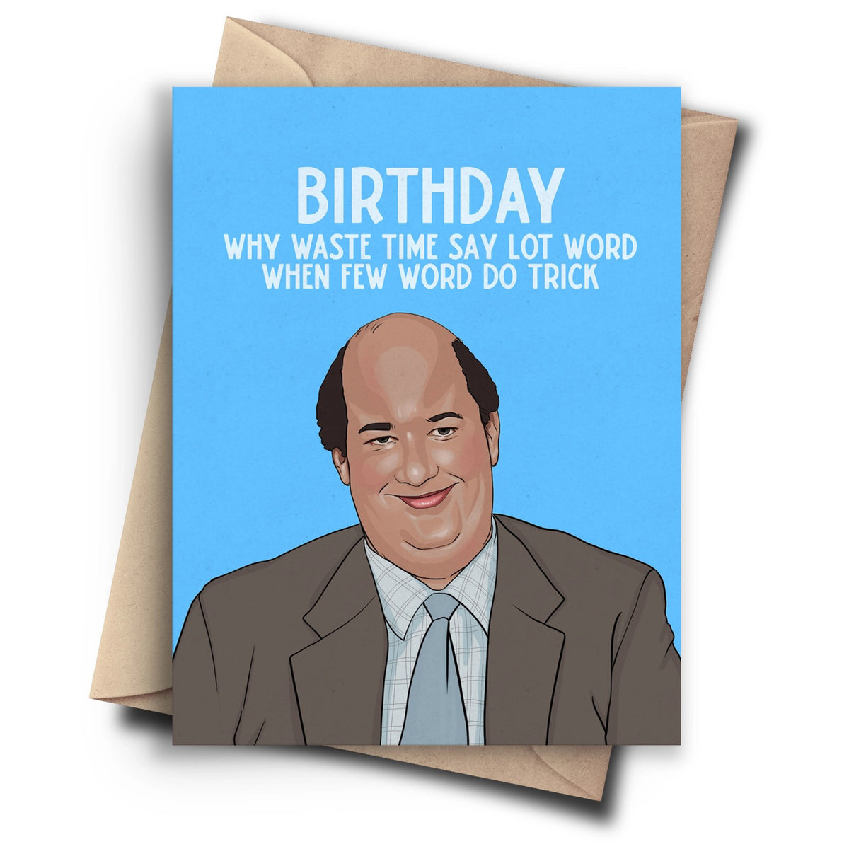 The Office Few Word Birthday Card | Pop Cult Paper – Outer Layer