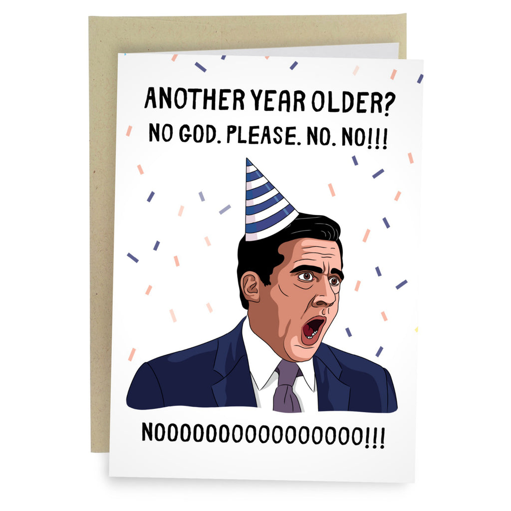 The Office Michael Please NOOOO Birthday Card