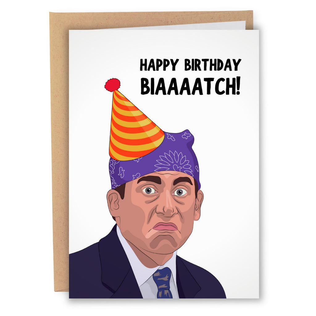 The Office Prison Mike Birthday Card