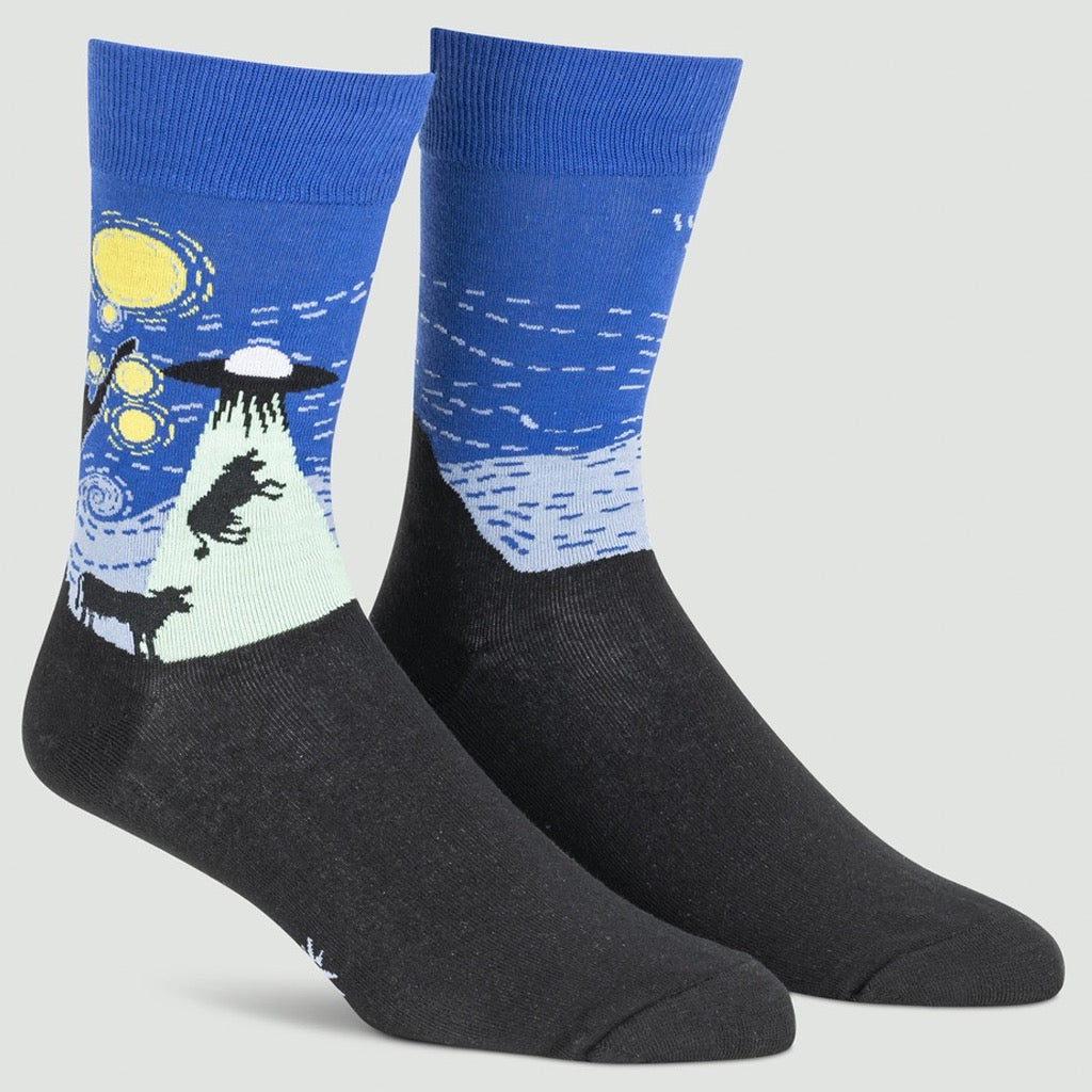 The Starry Flight Men's Crew Socks | Sock It To Me – Outer Layer