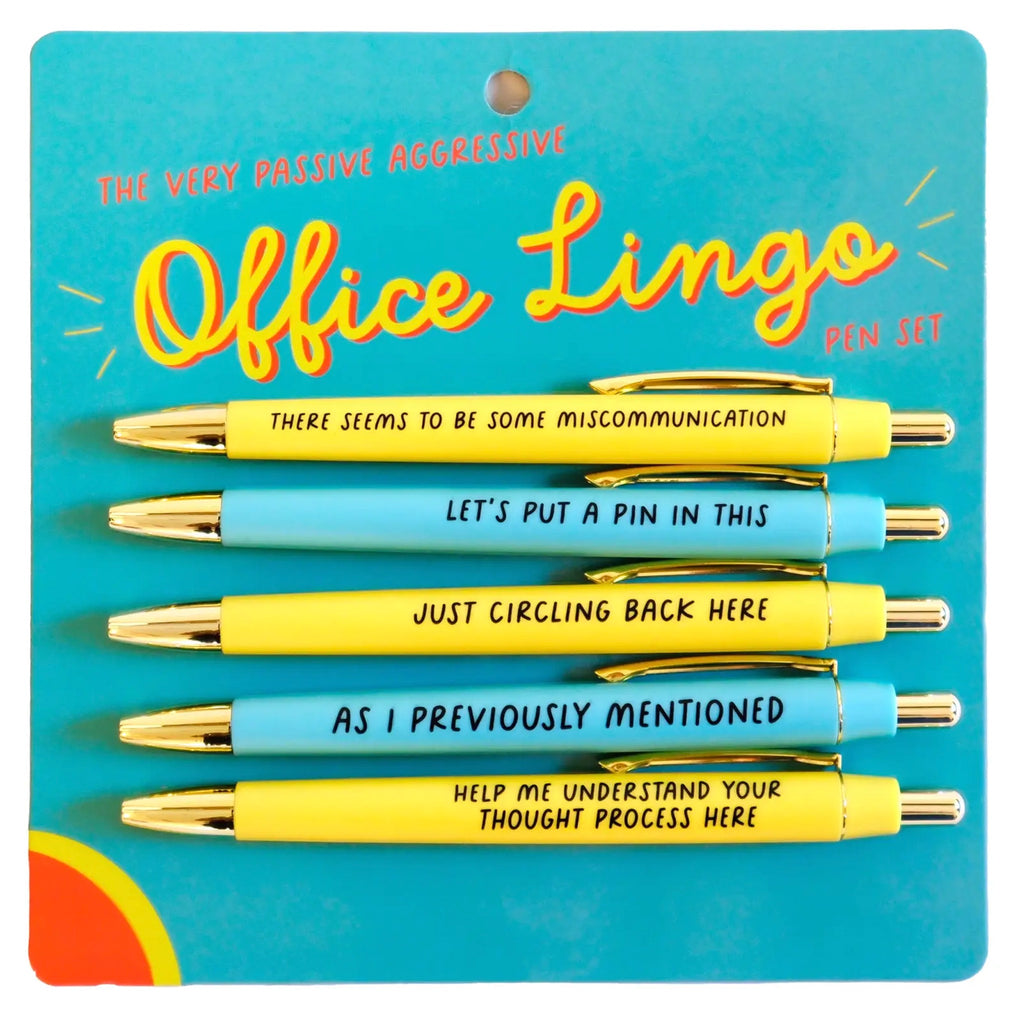 The (Very Passive Aggressive) Office Lingo Pen Set.