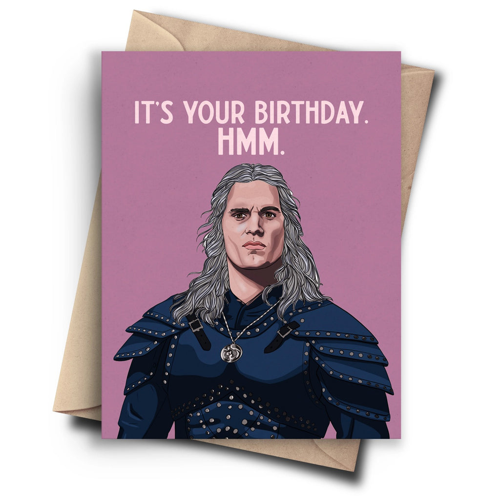 The Witcher Birthday Card.