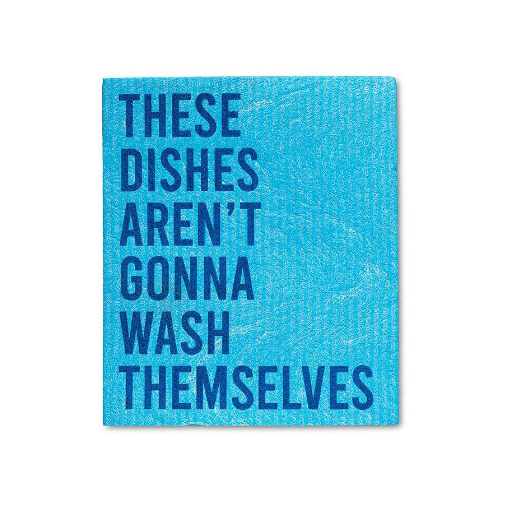 These Dishes Set of 2 Dishcloths blue.