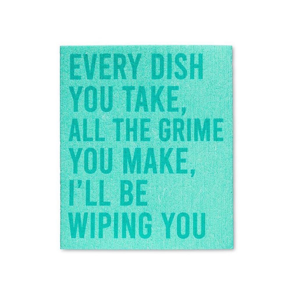 These Dishes Set of 2 Dishcloths green.