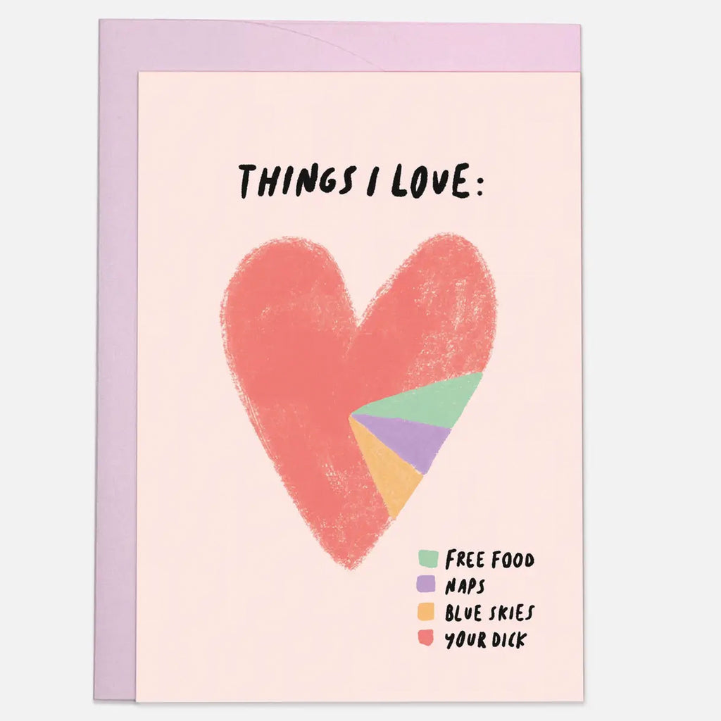 Things I Love Card.