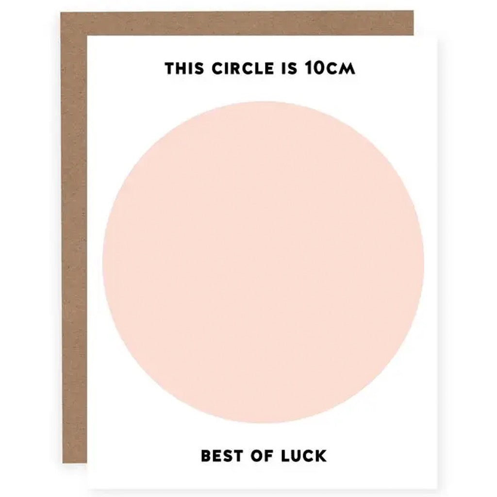 This Circle Is 10cm Card.