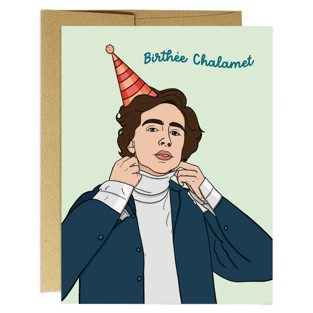 Timothe Chalamet Birthday Card